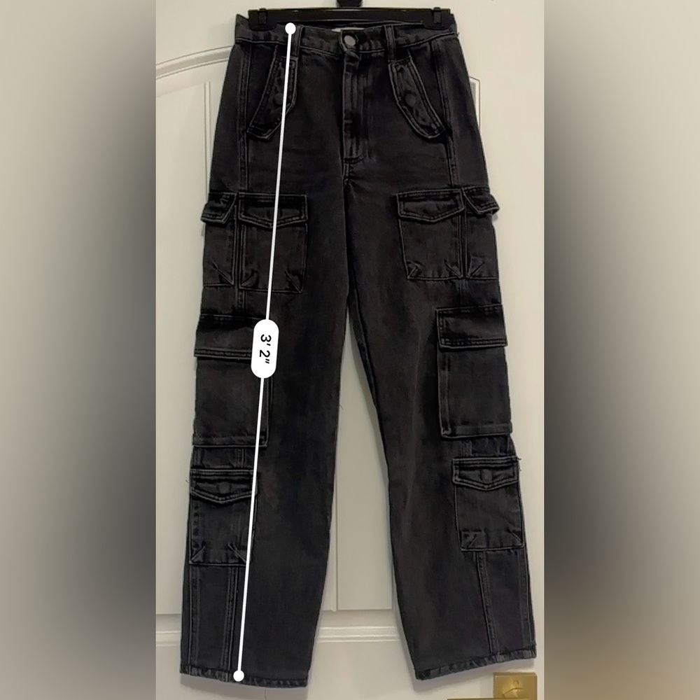 ZARA Black Cargo Jeans